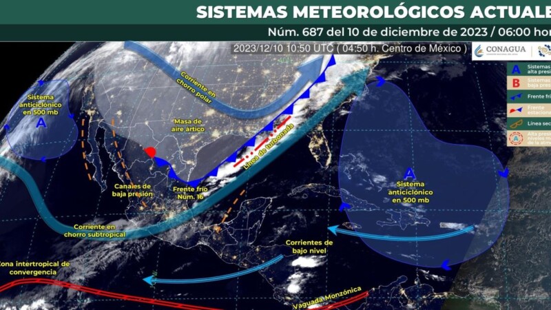 Pronóstico del clima para hoy domingo 10 de diciembre 2023 en Quintana Roo