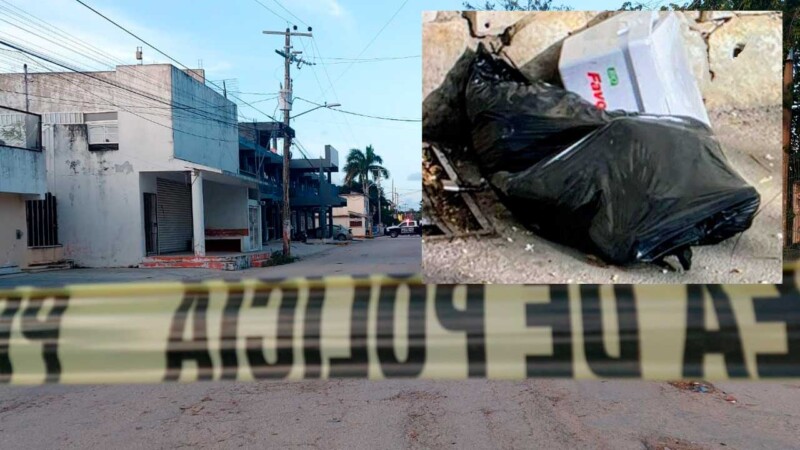 Abandonan cuerpo "embolsado" en el poblado Alfredo V. Bonfil