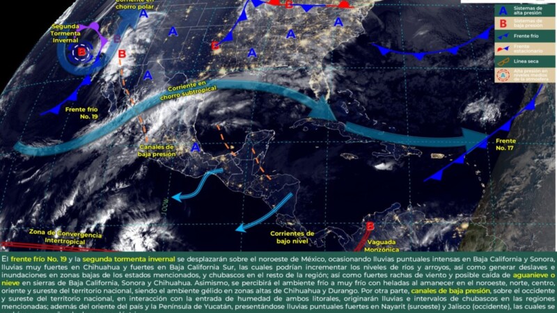 Pronóstico del clima para hoy viernes 22 de diciembre 2023 en Quintana Roo