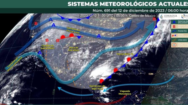 Pronóstico del clima para hoy martes 12 de diciembre 2023 en Quintana Roo