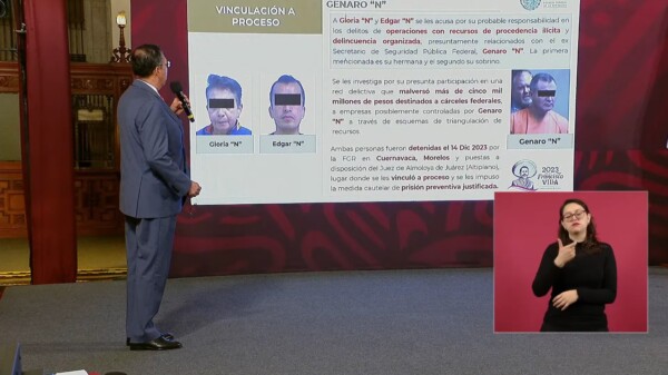 Vinculan a proceso a hermana y sobrino de García Luna