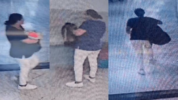 Mujer finge ser enfermera y roba bebé en una mochila (VIDEO)