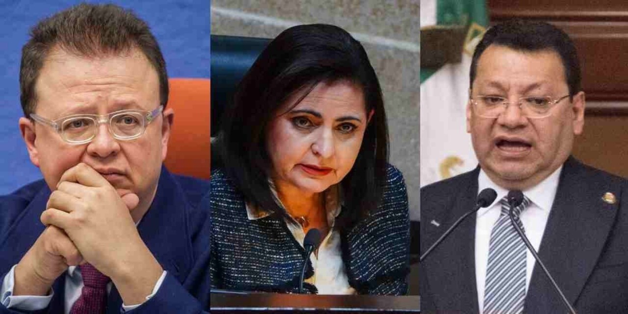 Magistrados opositores que finalmente lograron la renuncia de Reyes Rodríguez Mondragón: de izquierda a derecha, Felipe de la Mata Pizaña, Mónica Soto Fregoso y Felipe Fuentes Barrera.