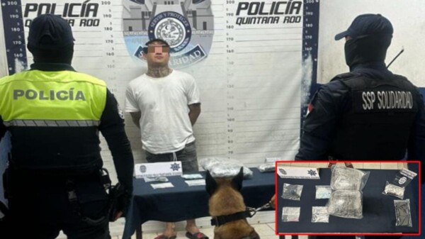 Detienen a dos presuntos narcomenudistas en Playa del Carmen