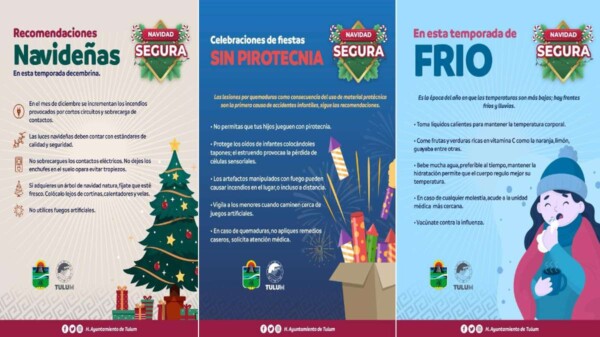 Bomberos de Tulum enlista recomendaciones por temporada decembrina