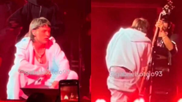 Se el bajan los pantalones a Peso Pluma en pleno concierto en Argentina