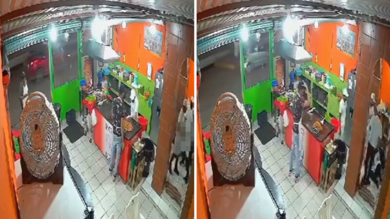 Taquero apuñala a su compañero por bajarle a su canción favorita (VIDEO).