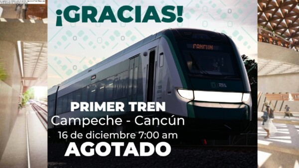 Boletos para el Tren Maya se agotan en tiempo récord