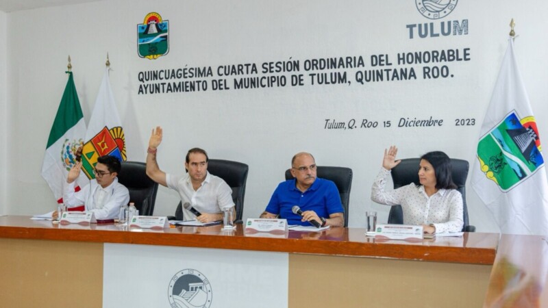 Cabildo de Tulum aprueba descuentos a los contribuyentes