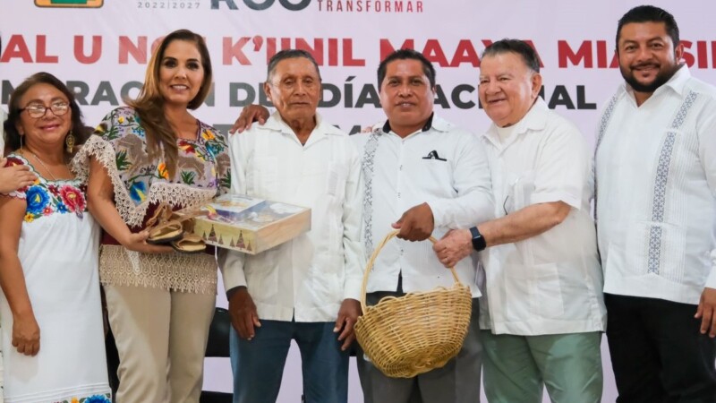 Reconoce Mara Lezama labor de dignatarias y dignatarios mayas por mantener vivas las tradiciones y la cultura