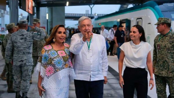 Ana Paty Peralta da la bienvenida a Cancún al Tren Maya: Un viaje histórico a la justicia social y el bienestar