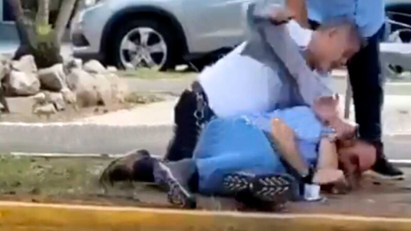 Sujeto mata a golpes a hombre en calles de Veracruz