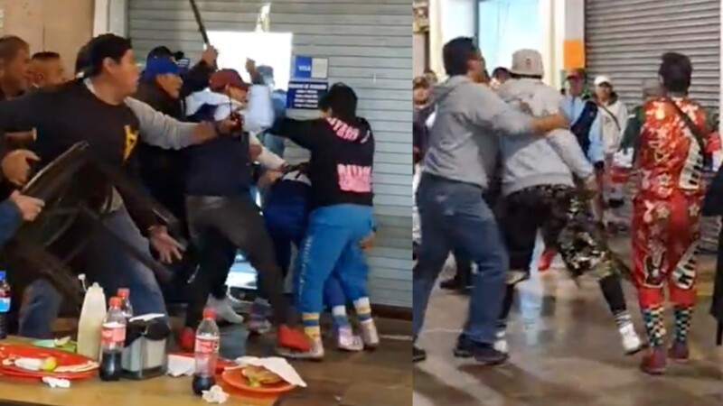Riña entre payasos y funcionarios en Puebla invade redes sociales