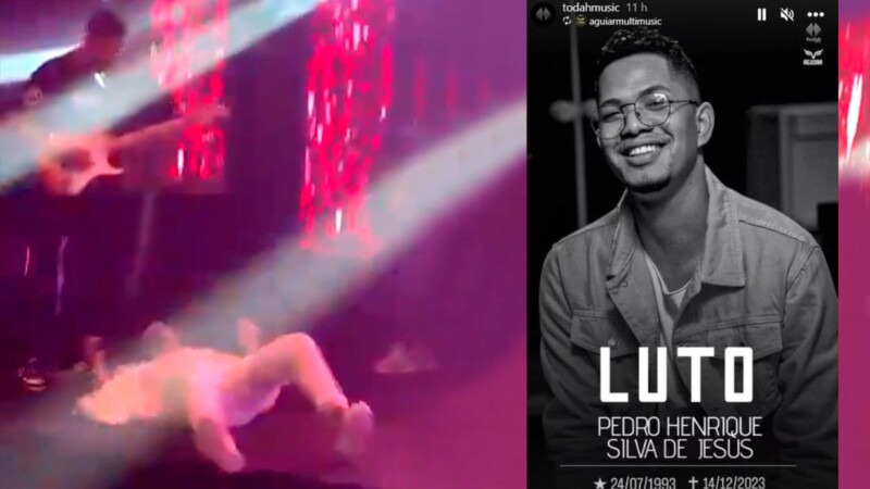 Cantante brasileño se desploma y muere en pleno concierto