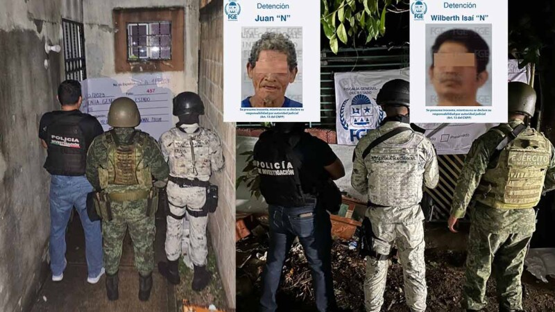 Cateos en Cancún y Chetumal dejan dos detenidos y droga asegurada