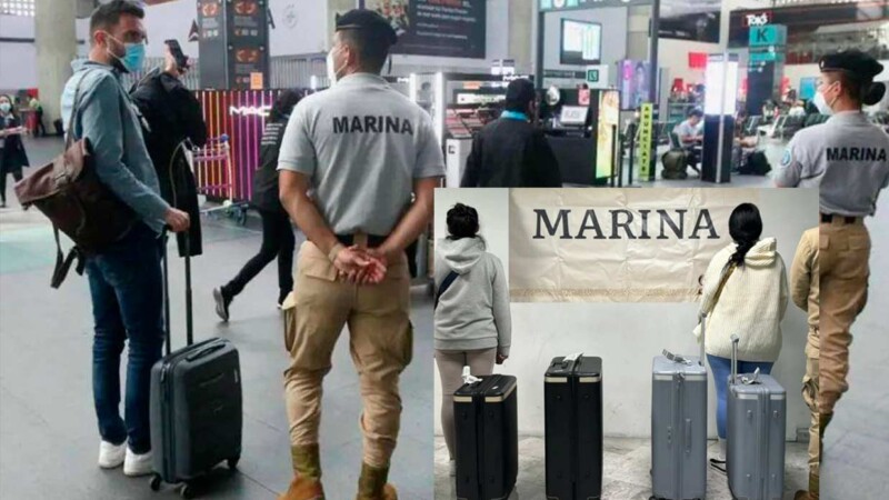 Detienen a dos mexicanas en el AICM con 25 kilos de metanfetamina