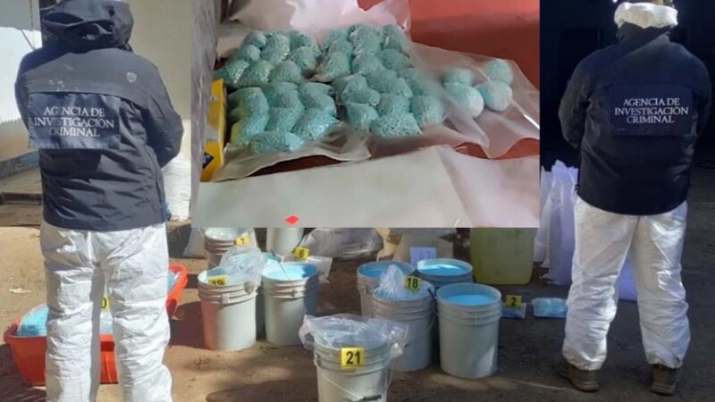 Decomisan en Chihuahua 129 mil pastillas y 150 kilos de fentanilo 