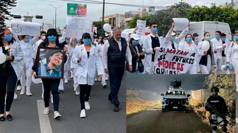 Asesinato de 5 estudiantes en Guanajuato genera marcha estudiantil