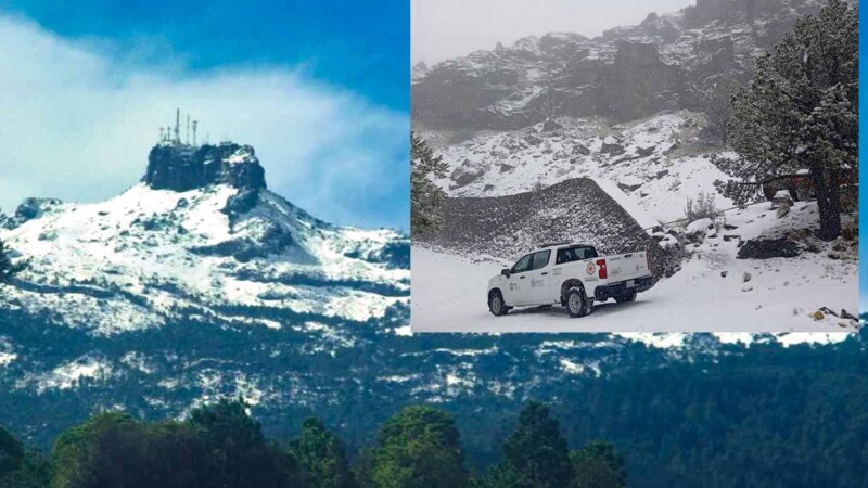 Neva por segunda vez en el Cofre de Perote