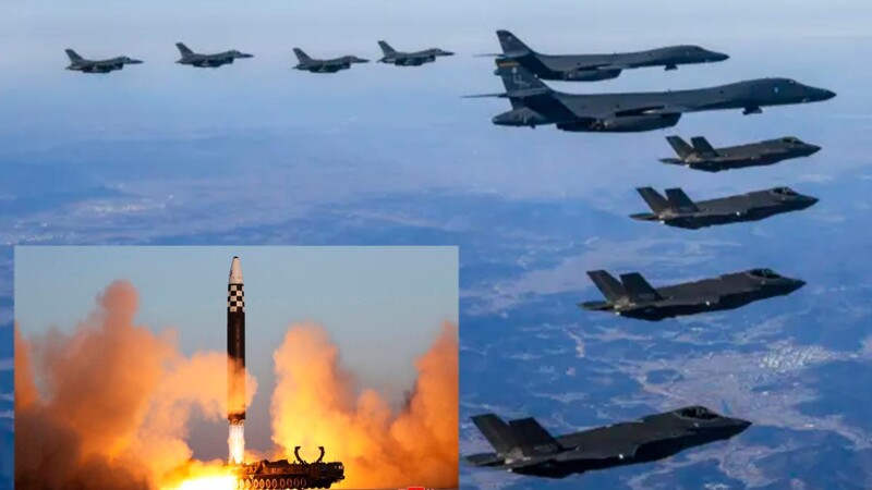 Tensión en Península de Corea, bombarderos occidentales realizan ejercicio