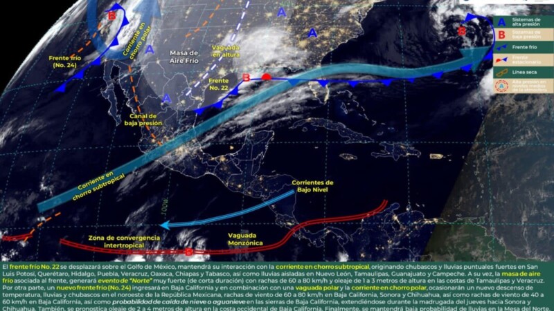 Pronóstico del clima para hoy miércoles 3 de enero de 2024 en Quintana Roo