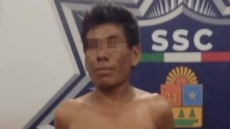 Detienen a sujeto por agredir con machete a su suegra.