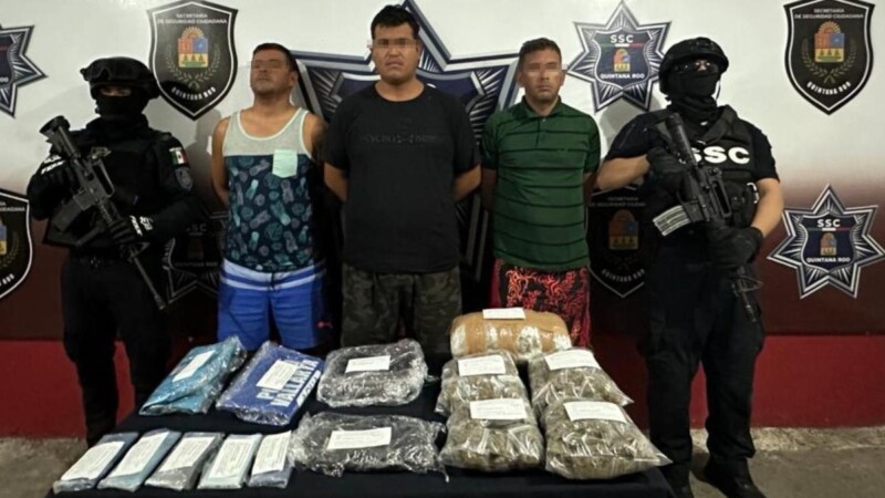Detienen en la zona de ‘El Crucero’ a cuatro presuntos narcomenudistas
