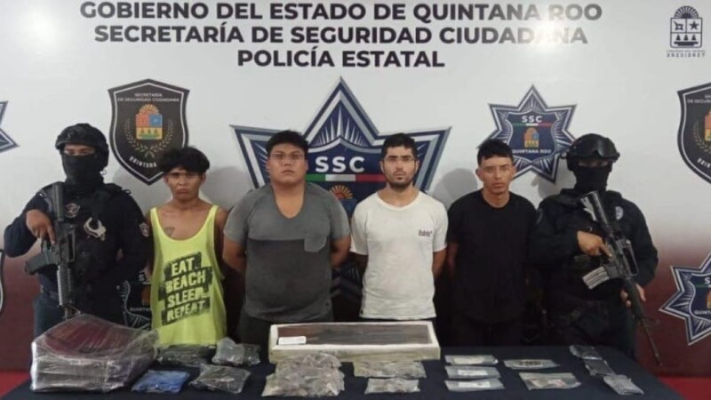 Detienen a banda de narcomenudistas en Prado Norte en Cancún