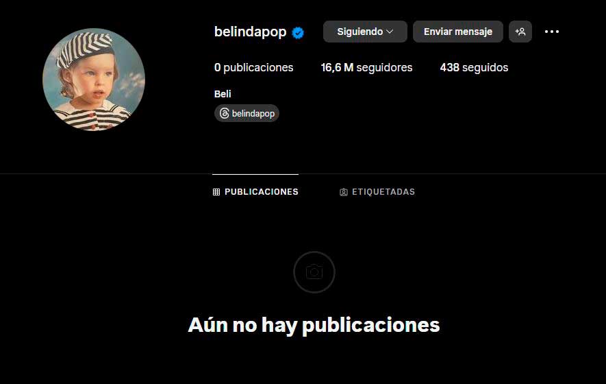 ¿Anunciará nuevo disco? Belinda borra todas sus publicaciones de Instagram