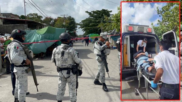 Balean a una mujer en un tianguis de la Región 102 de Cancún