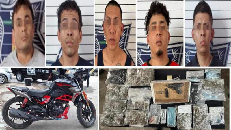 Cae una narcobanda en el fraccionamiento Cielo Nuevo de Cancún