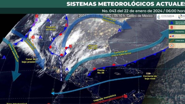Pronóstico del clima para hoy lunes 22 de enero de 2024 en Quintana Roo
