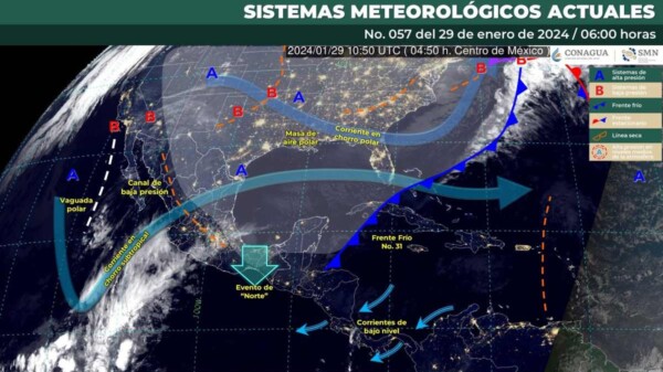 Pronóstico del clima para hoy lunes 29 de enero 2024 en Quintana Roo