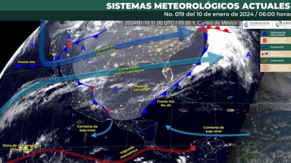 Pronóstico del clima para hoy miércoles 10 de enero de 2024 en Quintana Roo