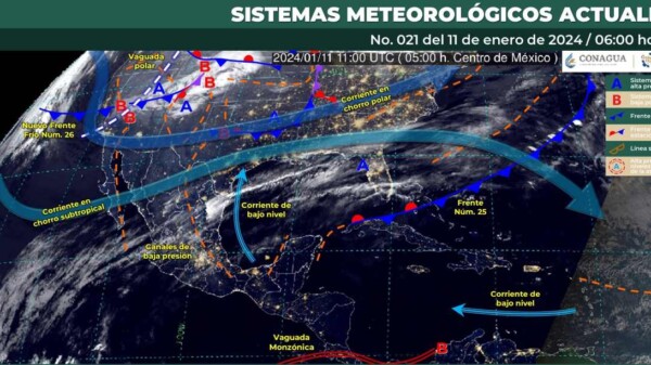 Pronóstico del clima para hoy jueves 11 de enero de 2024 en Quintana Roo