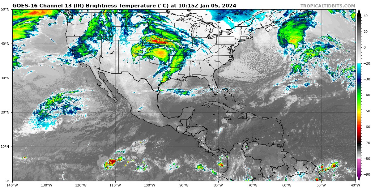 Pronóstico del clima para hoy viernes 5 de enero 2024 en Quintana Roo; cielo parcialmente nublado a con probabilidad de lluvias aisladas.