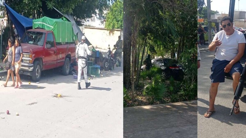 Presunto conductor ebrio arrolla a cuatro personas en el fraccionamiento La Joya