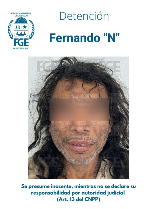 Detienen en Felipe Carrillo Puerto al llamado ‘tirador fantasma’; Fernando “N” lesionaba a transeúntes con un arma de fuego.