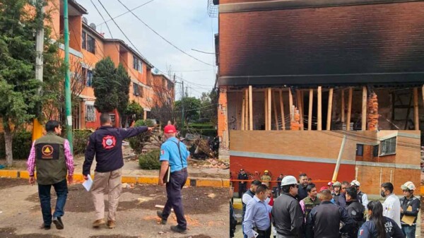 Muere mujer en explosión por gas en habitacional de Edomex