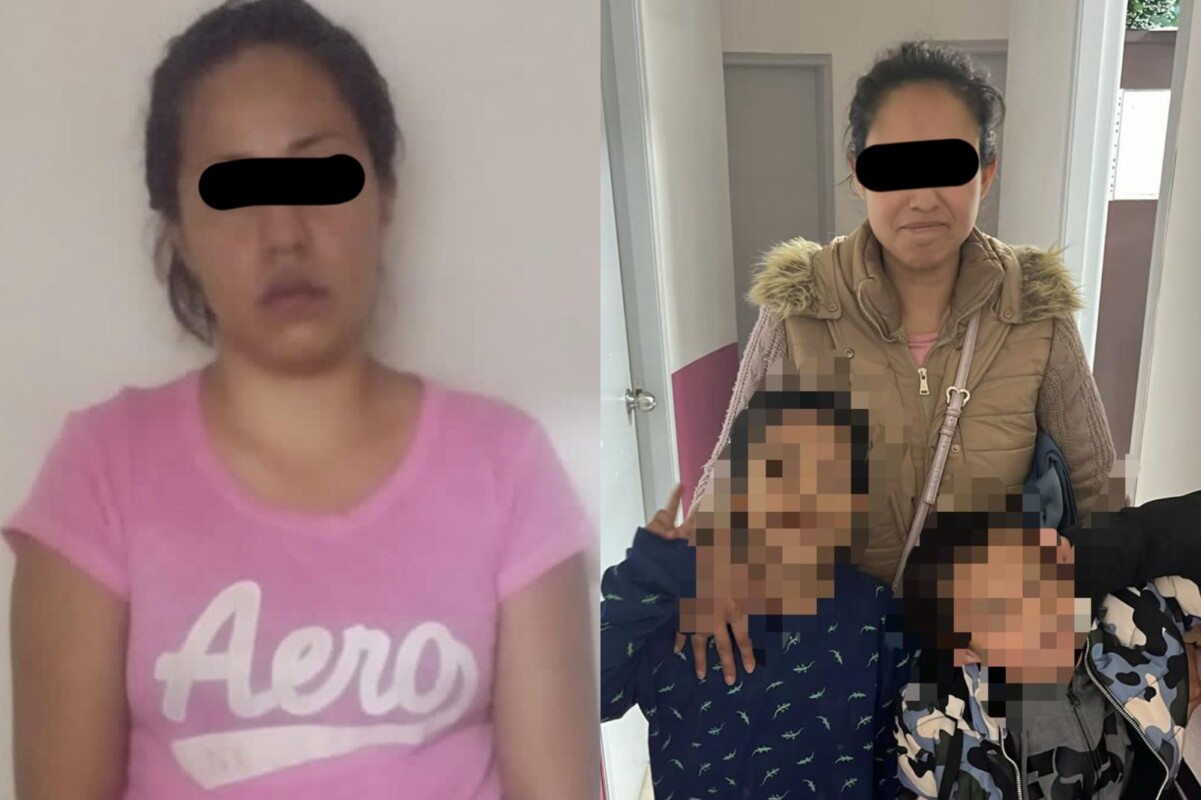 Detienen a una mujer por golpear con un palo a sus hijos pequeños; la agresión de Abigail “N” fue grabada por uno de sus familiares.