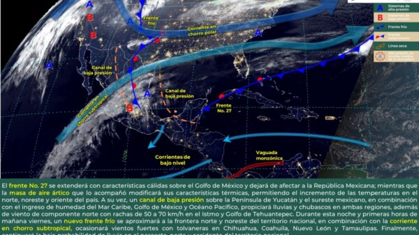 Pronóstico del clima para hoy jueves 18 de enero de 2024 en Quintana Roo