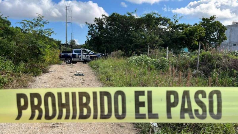 Hallan cuerpo calcinado en la colonia El Venado en la Región 205 de Cancún