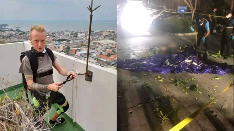 Intrépido paracaidista muere tras saltar de edificio en Tailandia (VIDEO)