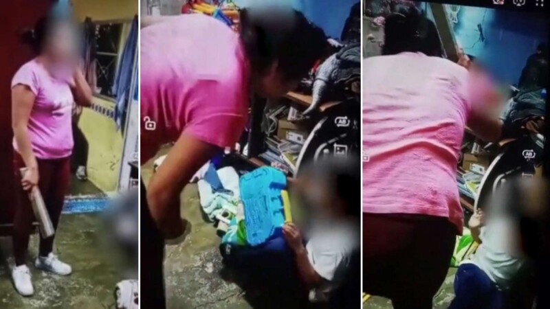 Detienen a una mujer por golpear con un palo a sus hijos pequeños