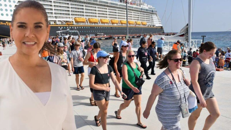 Quintana Roo recibe más de 100 cruceros en las primeras dos semanas del 2024: Mara Lezama