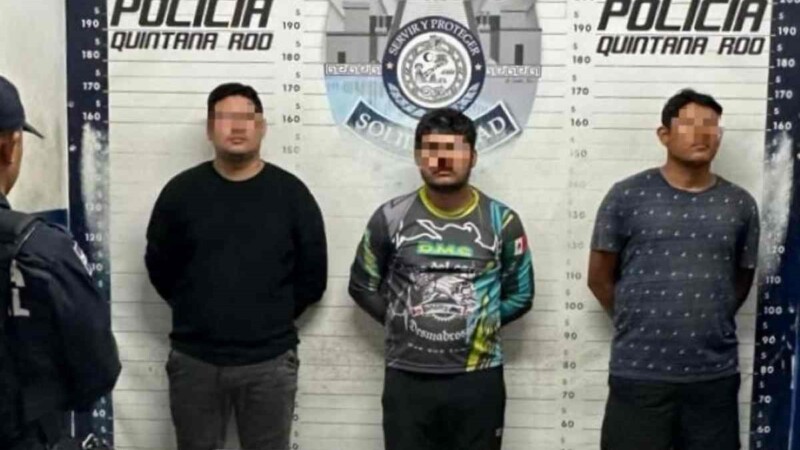 Detienen a tres presuntos narcomenudistas en el fraccionamiento Villas del Sol