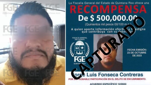 Capturan en Chiapas a prófugo de la justicia en Cancún.