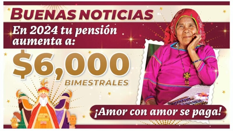 Pensión del Bienestar, inicia mañana 3 de enero el pago