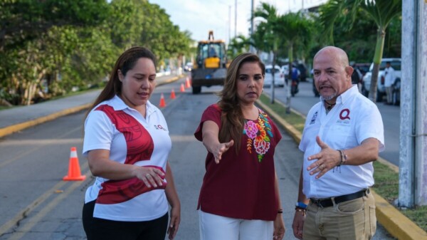 Anuncia Mara Lezama reconstrucción de 3.2 km de la avenida Rafael E. Melgar en Cozumel