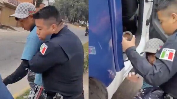 Exhiben a policías en Edomex intentando arrestar ilegalmente a un menor